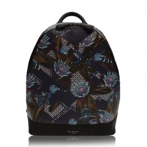 Image of Ted Baker Ted Printed PU Backpack Mens - Navy
