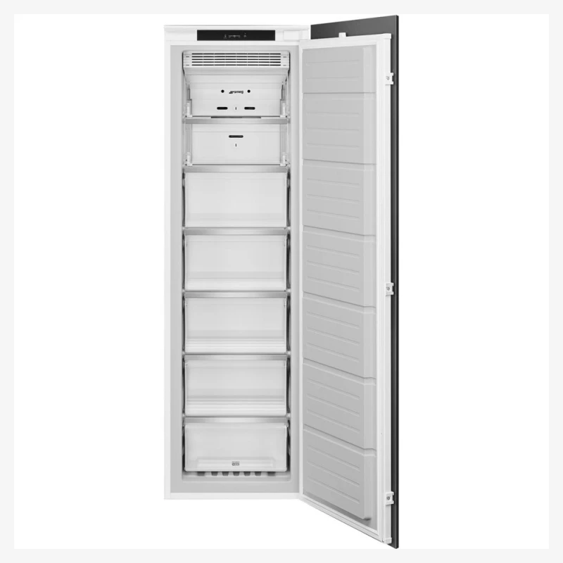 Image of Smeg UKS9F174NE Integrated 177cm Upright Freezer with Sliding Door Hinge Kit - E Rated