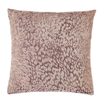 Image of Biba Samantha Leopard Jacquard Cushion - Samantha Blush