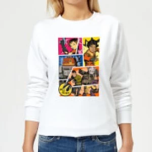 Image of Star Wars Rebels Comic Strip Womens Sweatshirt - White - M
