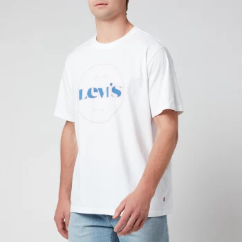 Image of Levis Mens Relaxed Fit Seasonal T-Shirt - White - M