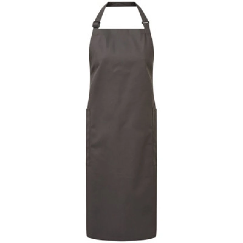 Image of Premier Premier Fairtrade Certified Full Apron in Dark Grey Dark Grey One Size Unisex 5059699642805