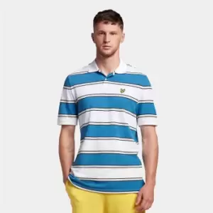 Image of Broad Stripe Polo Shirt - L