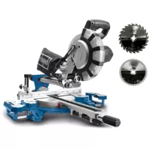 Image of Scheppach 2000W Electric Mitre Saw / Chop Saw with 210mm Blade, 230V : HM216X