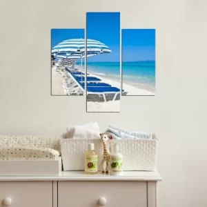 Image of 3MDF-066 Multicolor Decorative MDF Painting (3 Pieces)