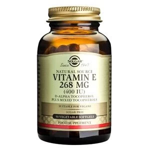 Image of Solgar Vitamin E 268mg 400IU Vegetable Softgels 100 veg softgels