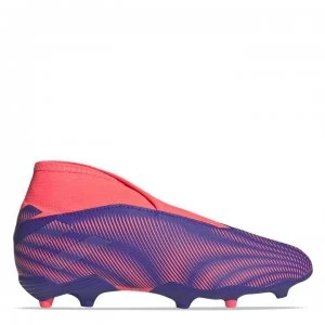 Image of adidas Nemeziz .3 Laceless Junior FG Football Boots - Ink/SignPink