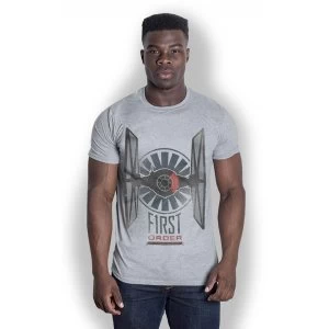 Image of Star Wars - First order distress Mens X-Large T-Shirt - Grey