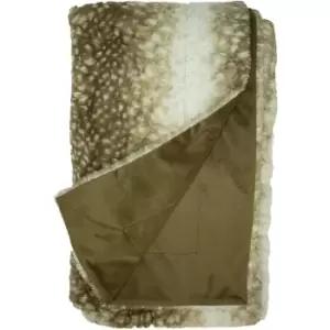 Image of Paoletti - Fawn Throw (One Size) (Brown/Cream) - Brown/Cream