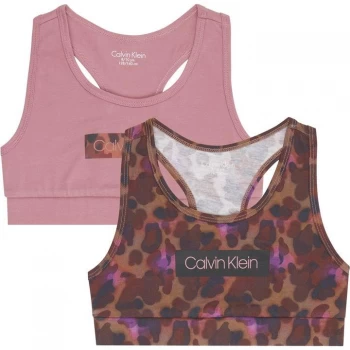 Image of Calvin Klein 2 Pack Print Bras - Animal 0VO