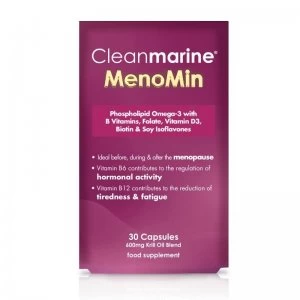 Image of Cleanmarine MenoMin for During & After Menopause 30 Capsules
