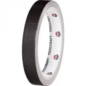 Image of TOOLCRAFT HEB19L10SC HEB19L10SC Cloth tape HEB19L10SC Black (L x W) 10 m x 19mm
