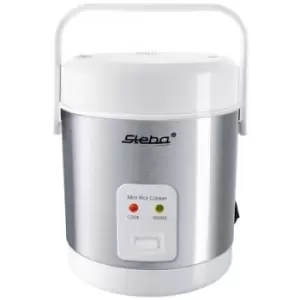 Image of Steba RK 4M Rice cooker Stainless steel, White Indicator light, Non-stick coating, with graduated beaker