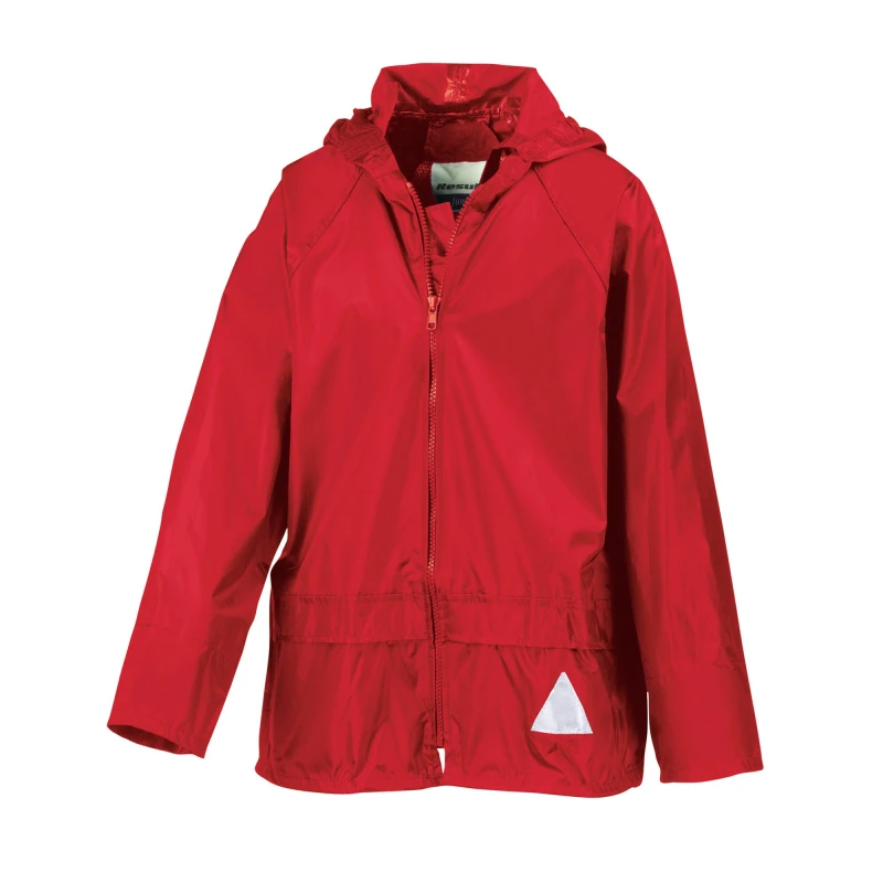 Image of Result Heavyweight Waterproof Rain Suit (Jacket & Trouser Suit) in Red Size: XS Red Unisex XS