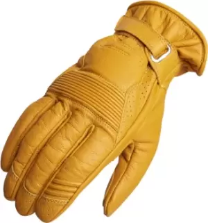 Image of Lindstrands Lauder Motorcycle Gloves, yellow, Size S M, yellow, Size S M