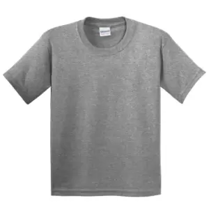 Image of Gildan Youth Unisex Heavy Cotton T-Shirt (XS) (Graphite Heather)