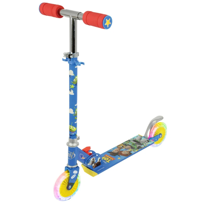 Image of Toy Story Toy Story Folding Inline Scooter with Light Up Whe Multicoloured unisex One Size