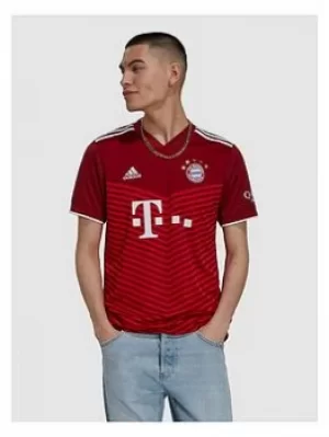 Image of Adidas Bayern Munich Mens Home 20/21 Shirt, Red Size M Men