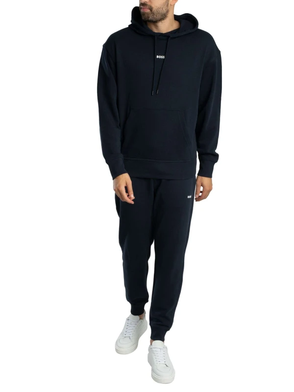 Image of Boss Wesmall Hooded Tracksuit Dark Blue XL