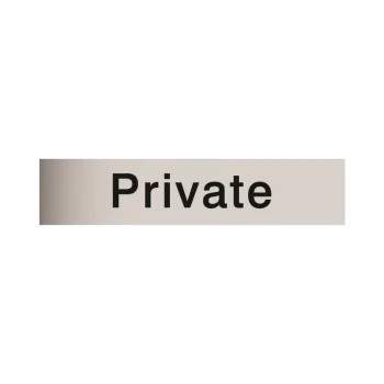 Image of Metal Effect Privte 5x22.5cm - MEP49 - House Nameplate Co