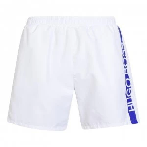 Image of Hugo Boss Dolphin Swim Shorts White/Blue Size L Men