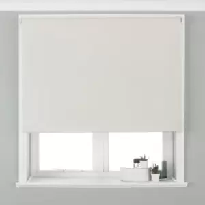 Image of Riva Home Twilight Blackout Roller Blind Polyester Ivory (122X162Cm)