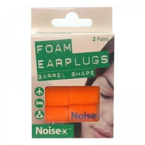 Image of Noise-X Foam Barrel Shape Earplugs 2 Pairs