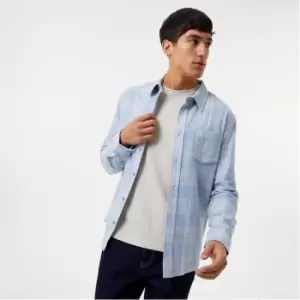 Image of Jack Wills Medium Check Flannel Shirt - Blue