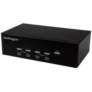Image of 4 Port KVM Switch with Dual VGA USB 2.0