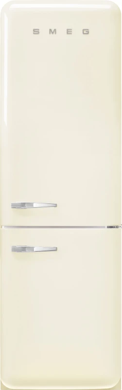 Image of Smeg 331 Litre Fifties Style Right Hand Hinge 70/30 Fridge Freezer - Cream FAB32RCR6UK Cream colour
