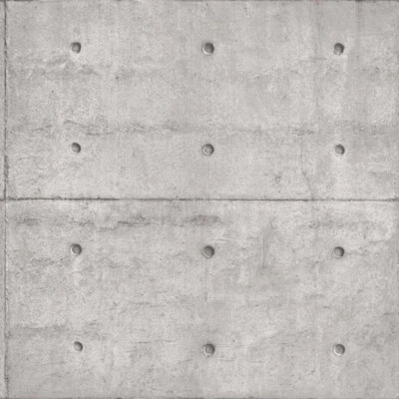 Image of Galerie Grunge Grey Concrete Blocks Smooth Wallpaper