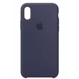 Image of Apple Official Silicone Case Pristine - Midnight Blue - iPhone X