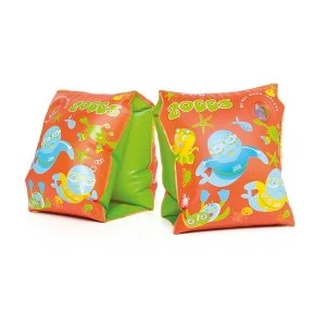 Image of Zoggs Zoggy Inflatable Swimbands Orange/Green 1-6 Years