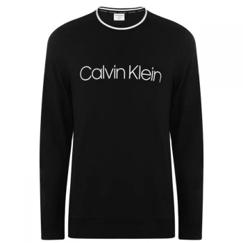Image of Calvin Klein Simple Logo Sweatshirt - Black 001