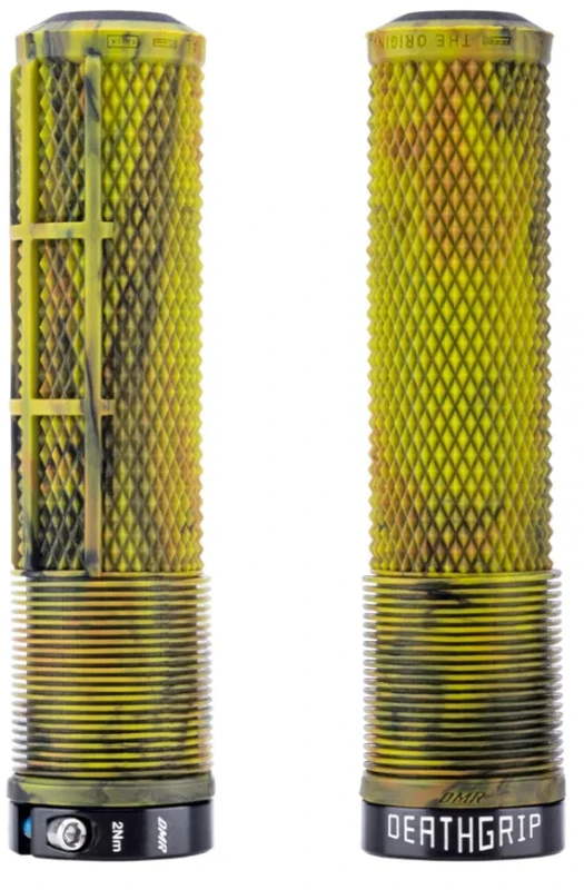 Image of DMR DeathGrip2 Flangeless Grips Thick Green - Cycles UK