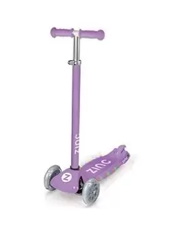 Image of Zinc Three Wheeled Non Folding Light Up Superstar Scooter - Purple