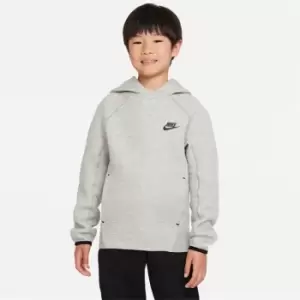 Image of Nike Sportswear Tech Fleece Big Kids (Boys') Pullover Hoodie - Grey