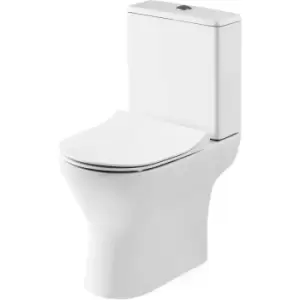 Image of Freya Short Projection Toilet Pan with Cistern and Soft Close Toilet Seat - NCG350 - White - Nuie