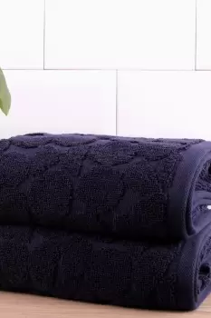 Image of 'Ingo' 100% Cotton Jacquard 2 Pack Towels