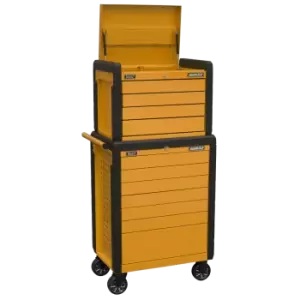 Image of Superline Pro Rollcab 11 Drawer Push-To-Open Orange