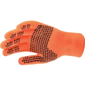 Image of Sealskinz DG759 Waterproof Gripper Glove Hi-vis Orange SML