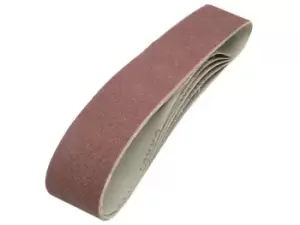 Image of Silverline 463484 Sanding Belts 50 x 686mm 5pk 80 Grit