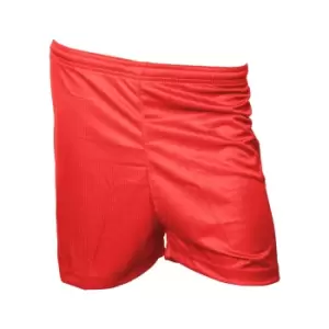 Image of Precision Unisex Adult Micro-Stripe Football Shorts (M-L) (Red)