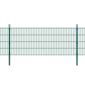 Image of Vidaxl 2D Garden Fence Panels & Posts 2008X830 Mm 4M - Green