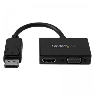 Image of StarTech 2-in-1 Display Port to HDMI or VGA Travel AV Adapter