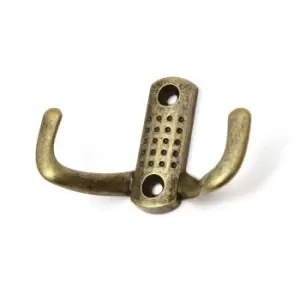 Image of GTV Double Hat Coat Hanger Hook Door Wall Bath Small - Colour Antique, Pack of 2