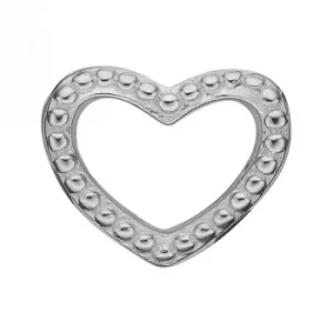 Image of Ladies Christina Sterling Silver Heart Dots Bead Charm