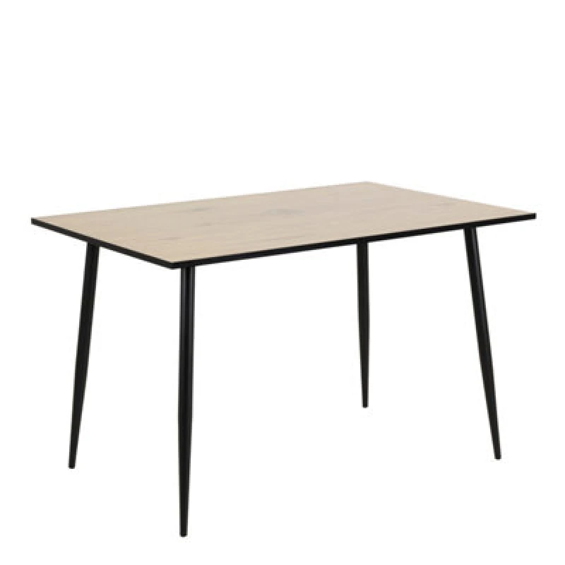 Image of Furniture To Go Wilma Dining Table With White Oak Top & Black Legs