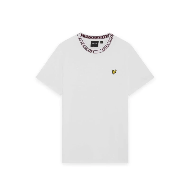Image of Lyle & Scott ribbed T-Shirt Lyle & Scott Blanc Male L