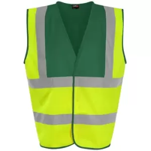 Image of PRO RTX High Visibility Unisex Waistcoat (M) (Yellow/Paramedic Green) - Yellow/Paramedic Green